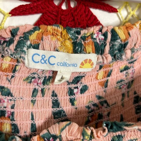 C&C California Pink Pineapple Print Midi Dress - Picture 5 of 16